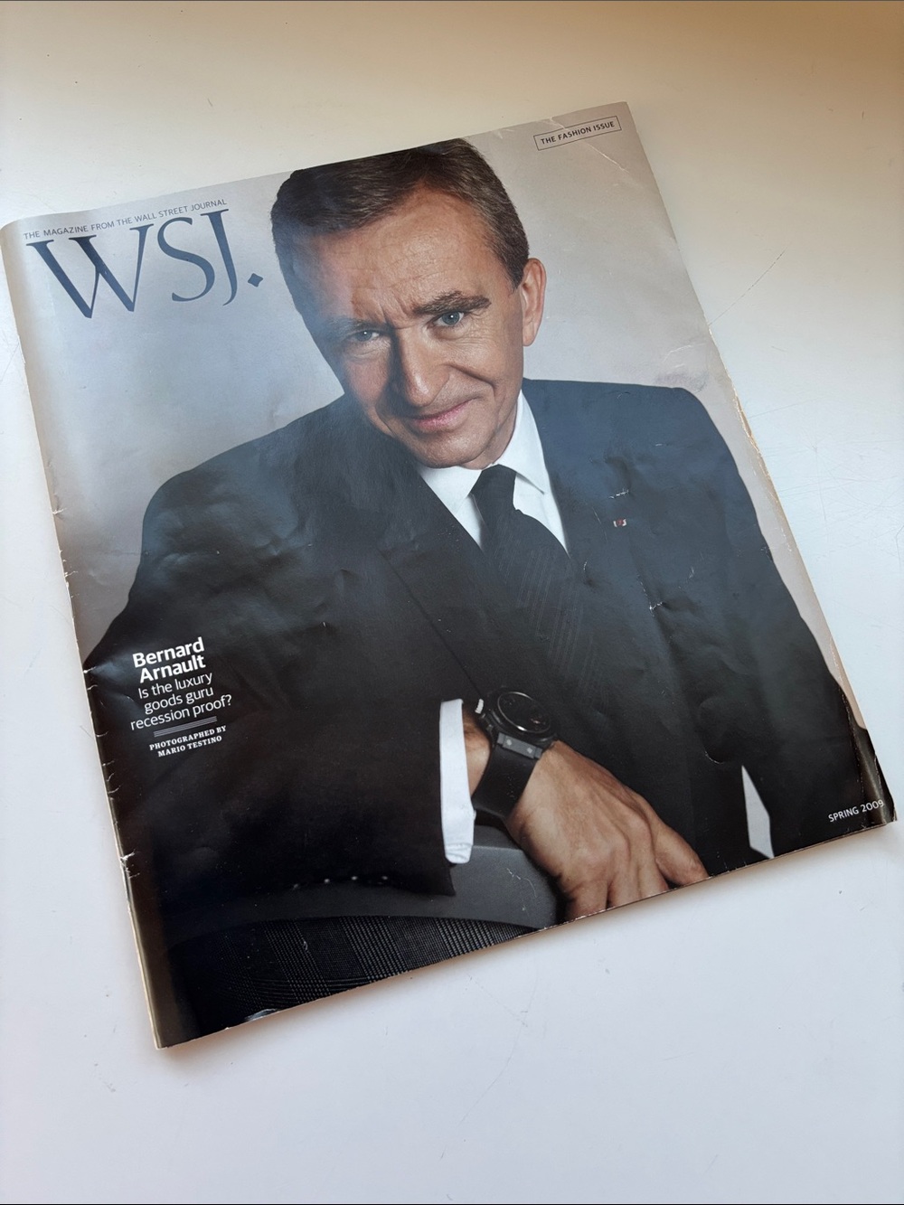 LOUIS VUITTON CEO INTERVIEW IN WALL STREET JOURNAL FASHION  ISSUE MAGAZINE 2009